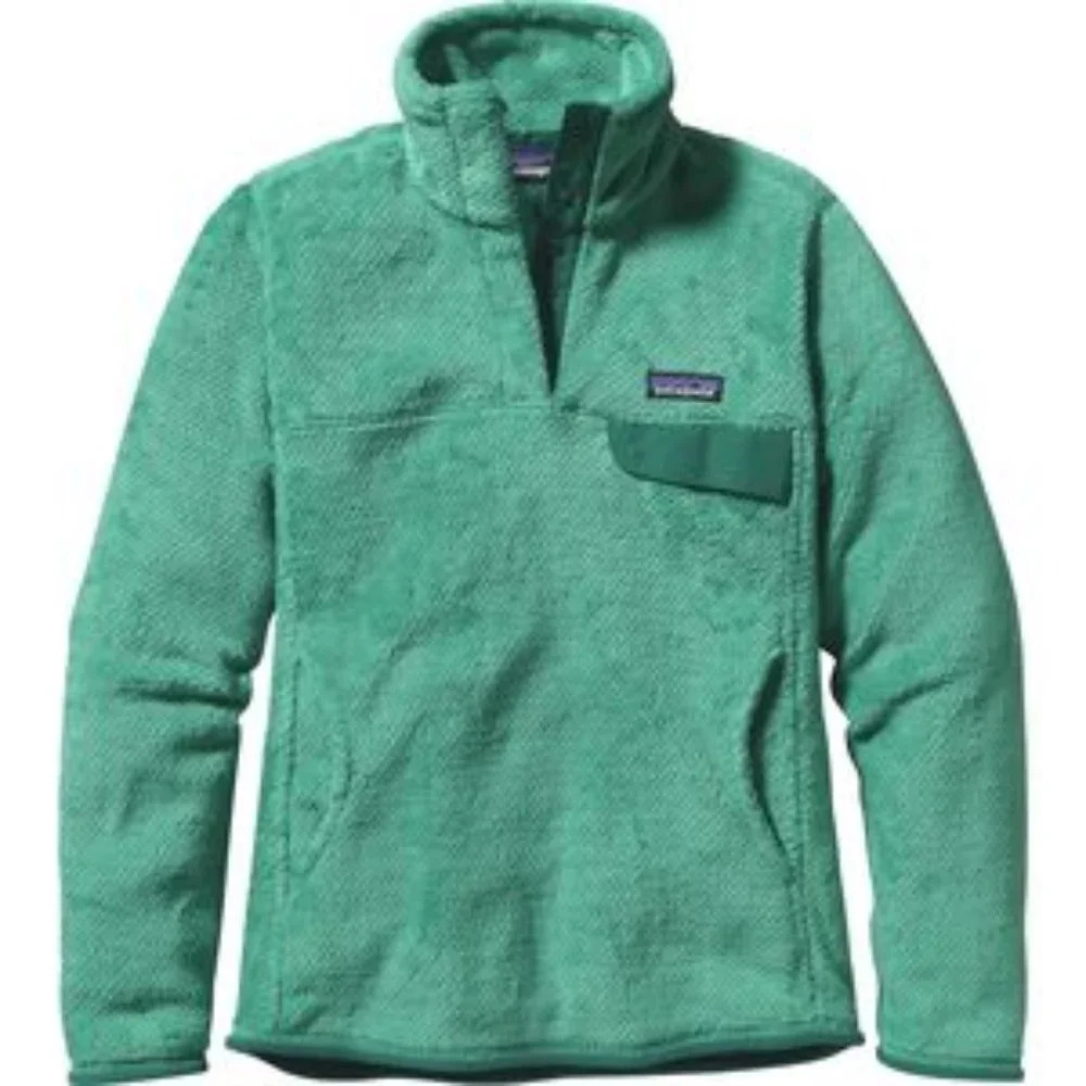 Patagonia Re-Tool Snap-T Fleece Pullover Women's Aqua Stone/Berly Green X-Dye XS